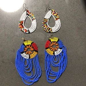 2 PAIR OF EARRINGS FROM GHANA